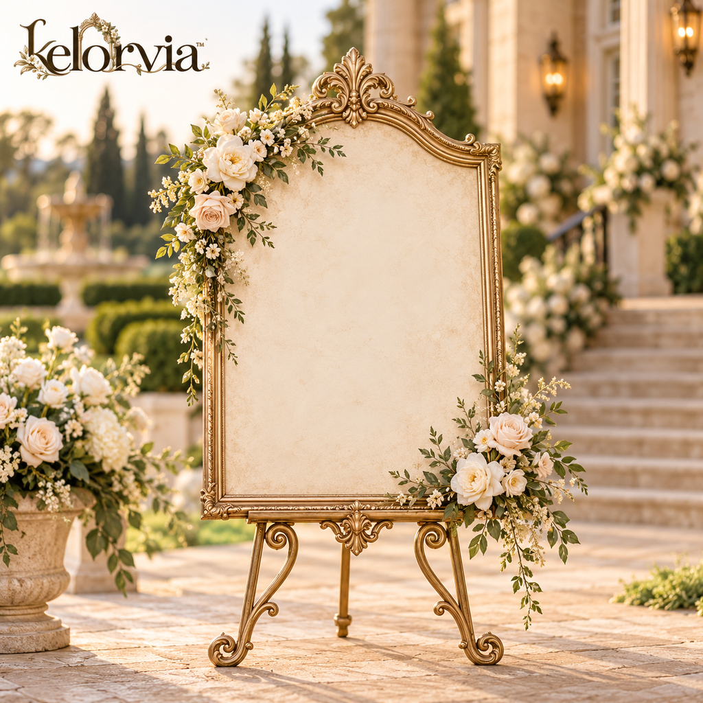 Vintage Estate Wedding Welcome Sign — view 1