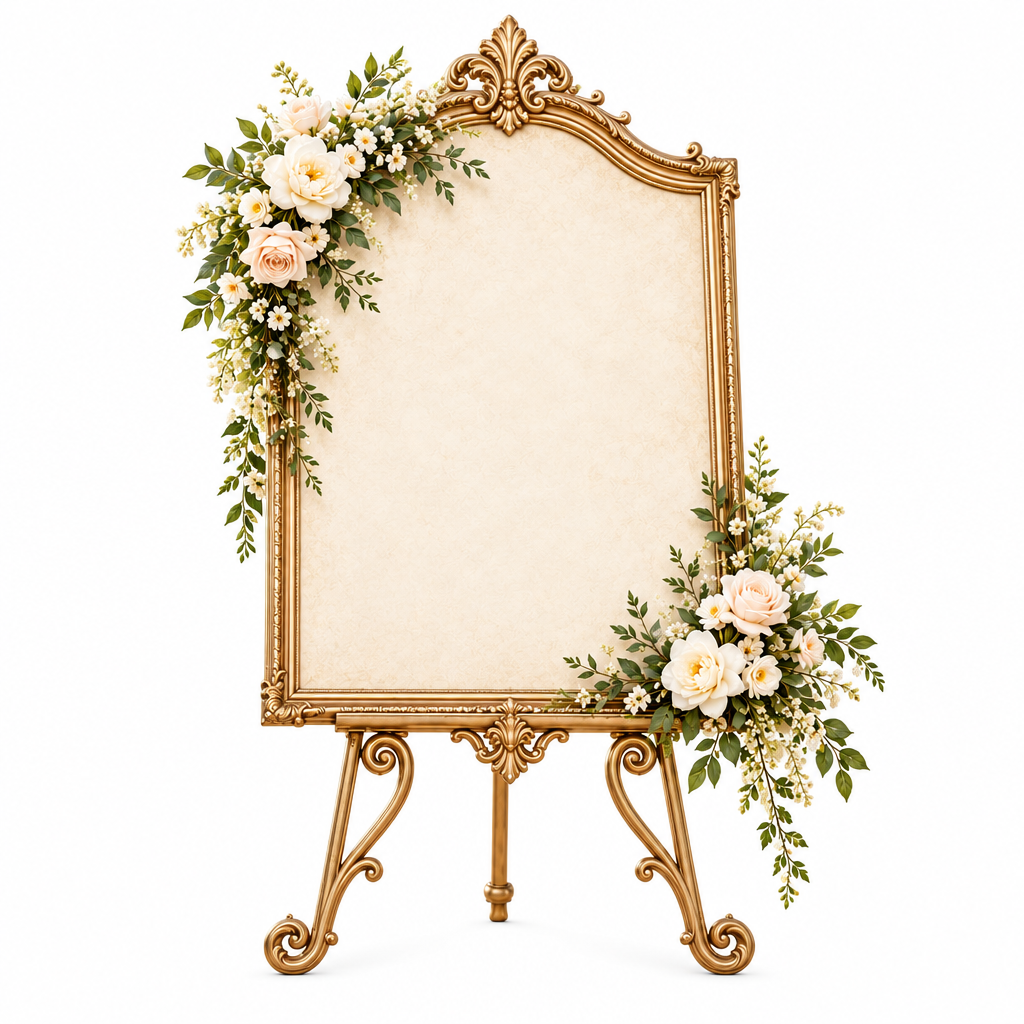 Vintage Estate Wedding Welcome Sign — view 5