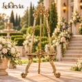 Ornate Brass Wedding Ceremony Easel — view 1