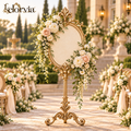 Monogrammed Aisle Flower Stand — view 1