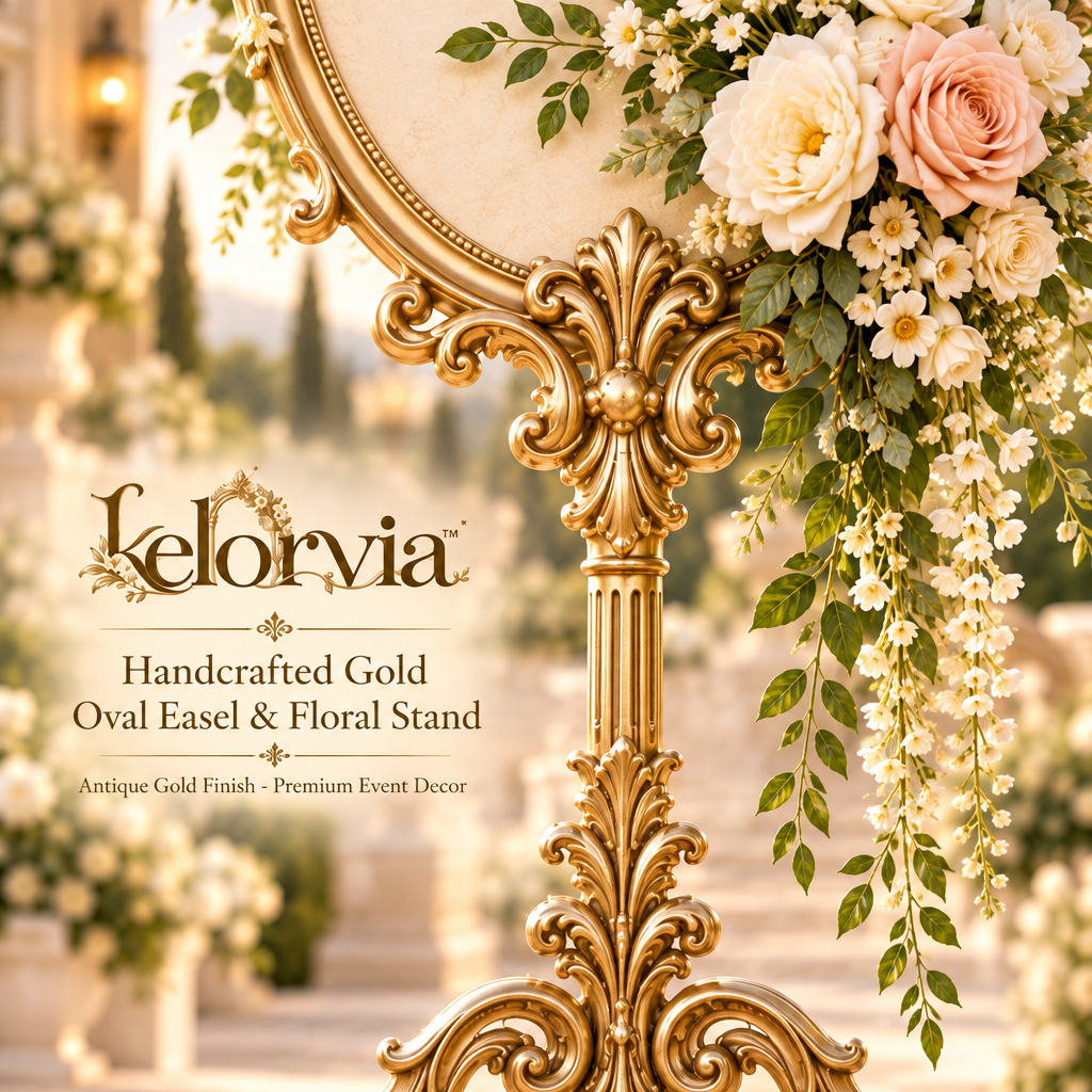 Monogrammed Aisle Flower Stand — view 2