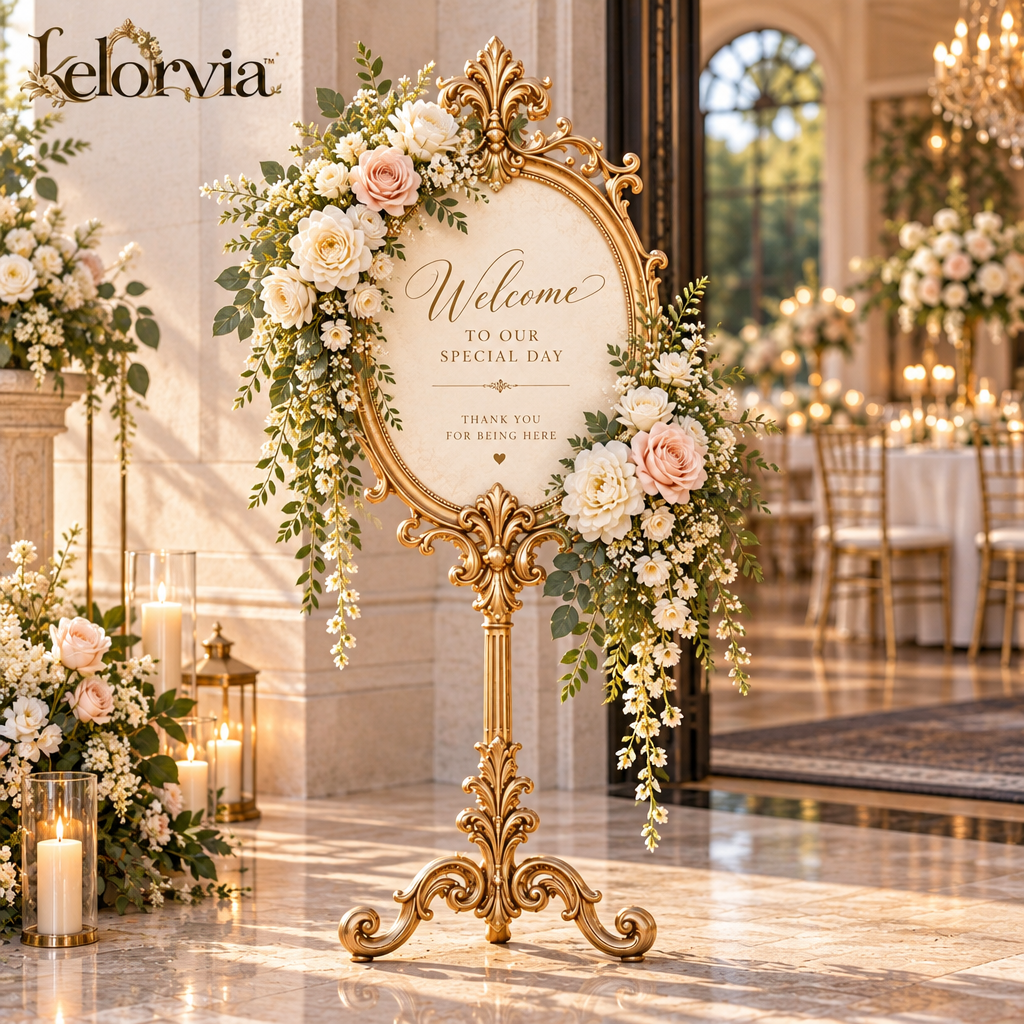 Monogrammed Aisle Flower Stand — view 5