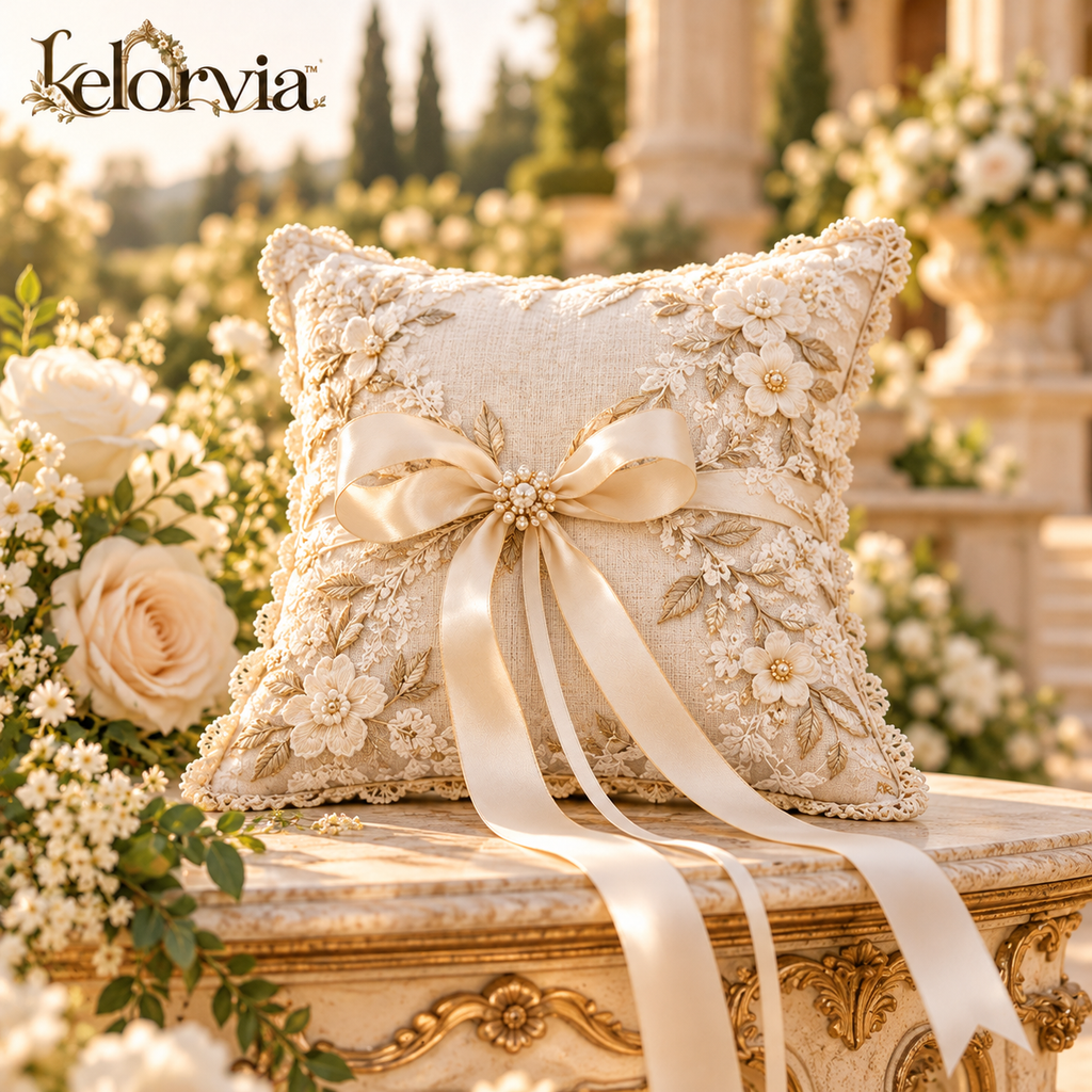 French Country Ring Bearer Pillow — view 1