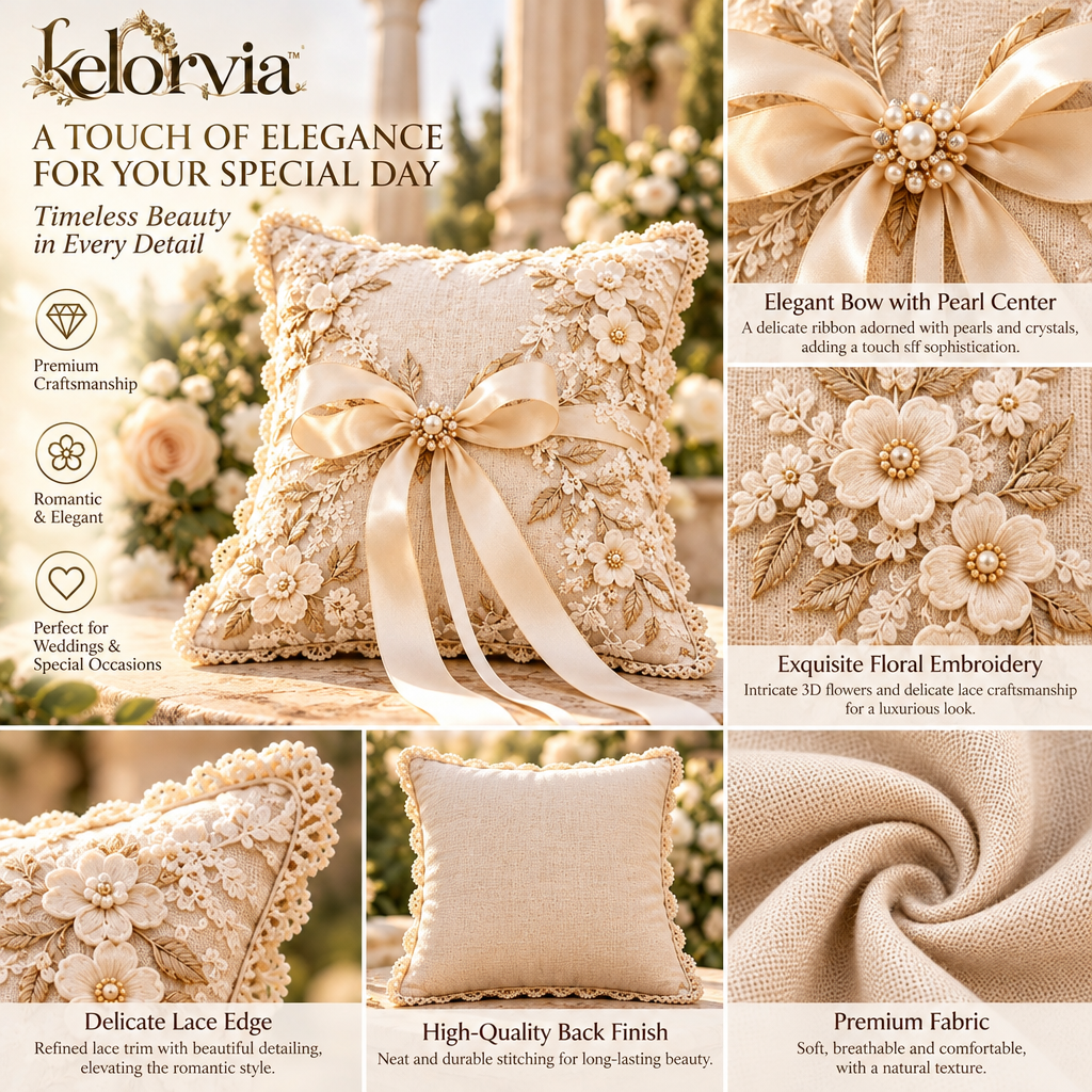 French Country Ring Bearer Pillow — view 2