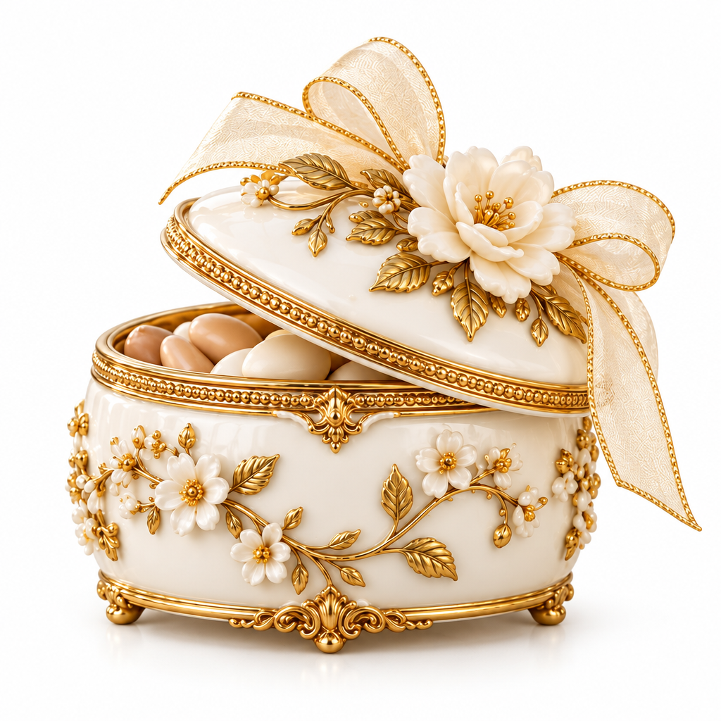 Decorative Porcelain Favor Box — view 2