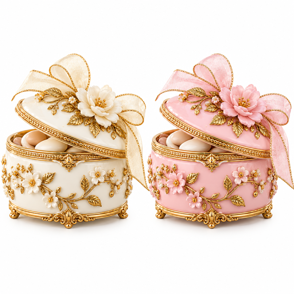 Decorative Porcelain Favor Box — view 5