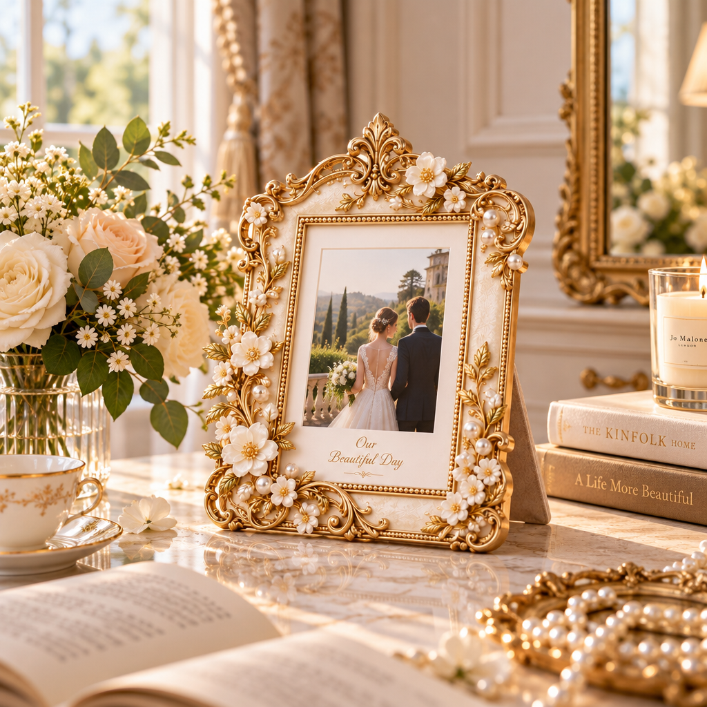 Antique Style Wedding Photo Frame — view 3