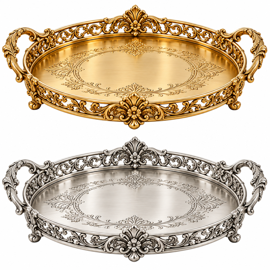 Brass Wedding Anniversary Keepsake Tray — view 3
