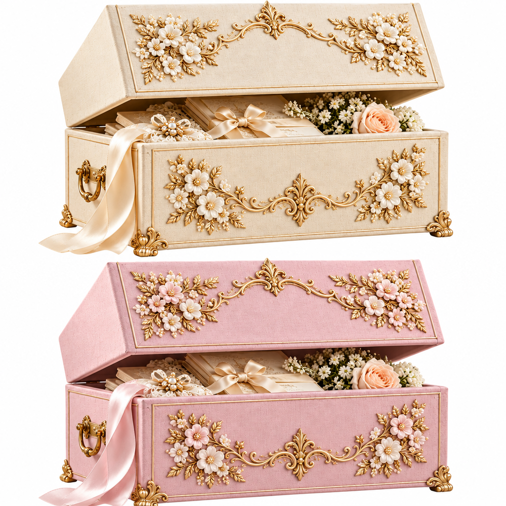 Linen Wedding Memory Chest — view 2