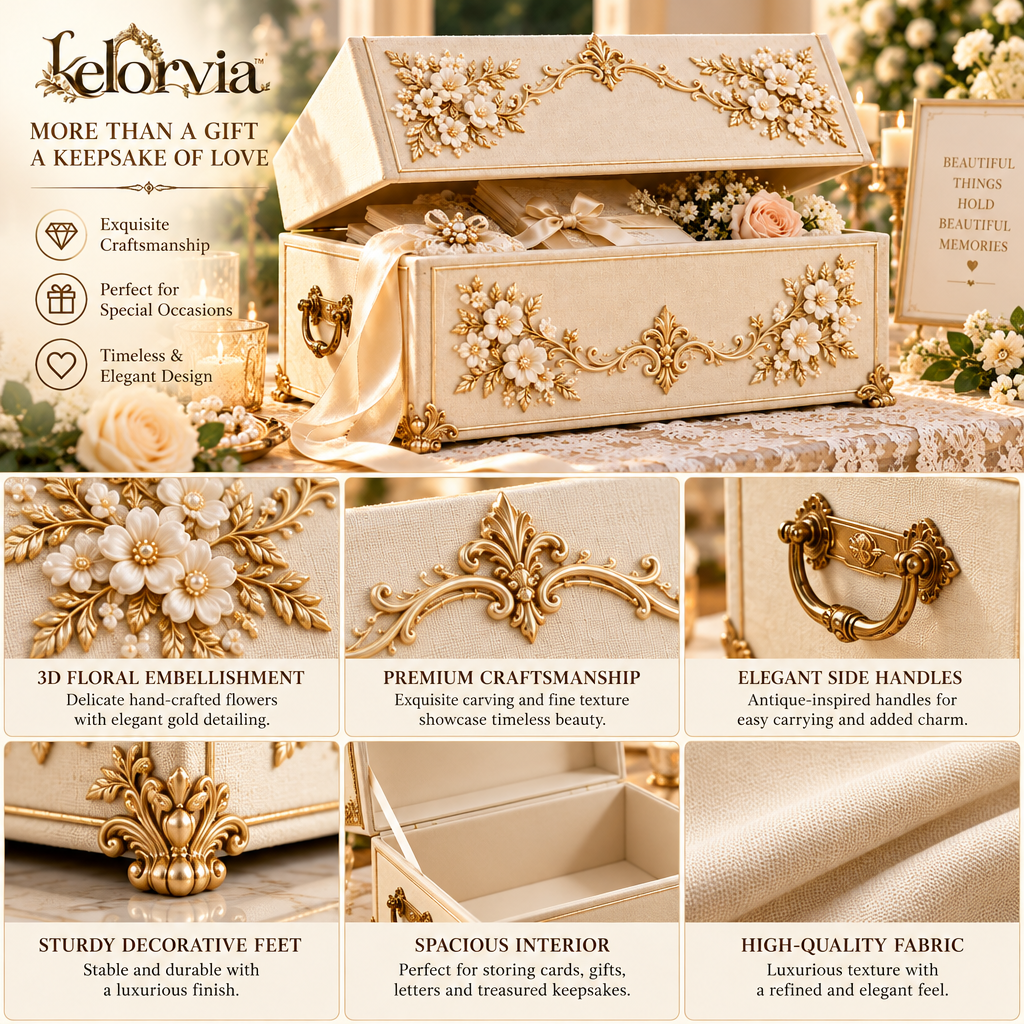 Linen Wedding Memory Chest — view 5